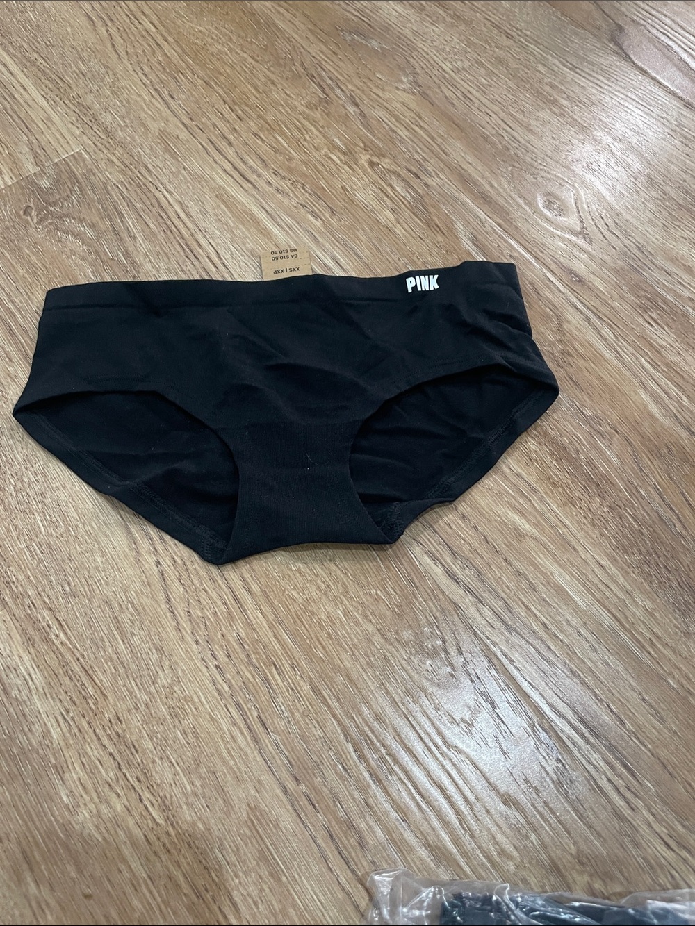 PINK Victoria's Secret Black Seamless Hipster Shorts